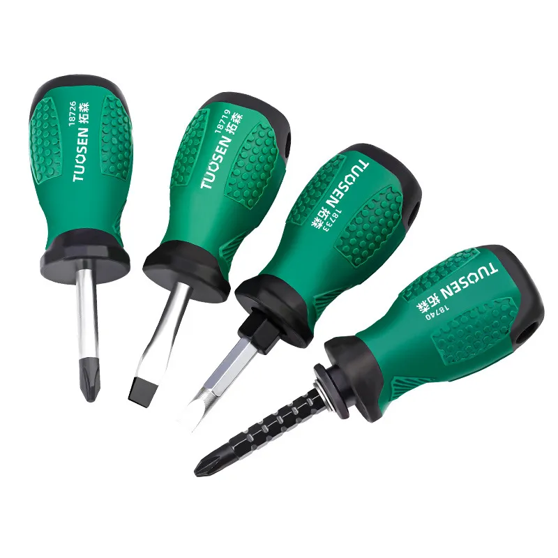 Mini Telescopic Magnetic Screwdriver – 2-in-1 Retractable Slotted & Phillips Screwdriver Set, Compact Short Handle for Household & DIY Repairs